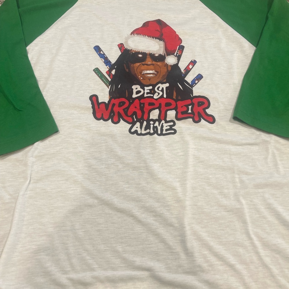 Lil Wayne “ best wrapper alive” 3/4” sleeve tee (XL)